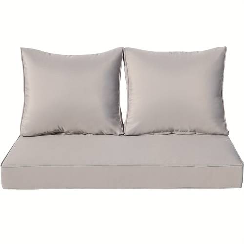 outdoor loveseat cushion set all weather replacement seat cushions for patio bench chair deep seating furniture