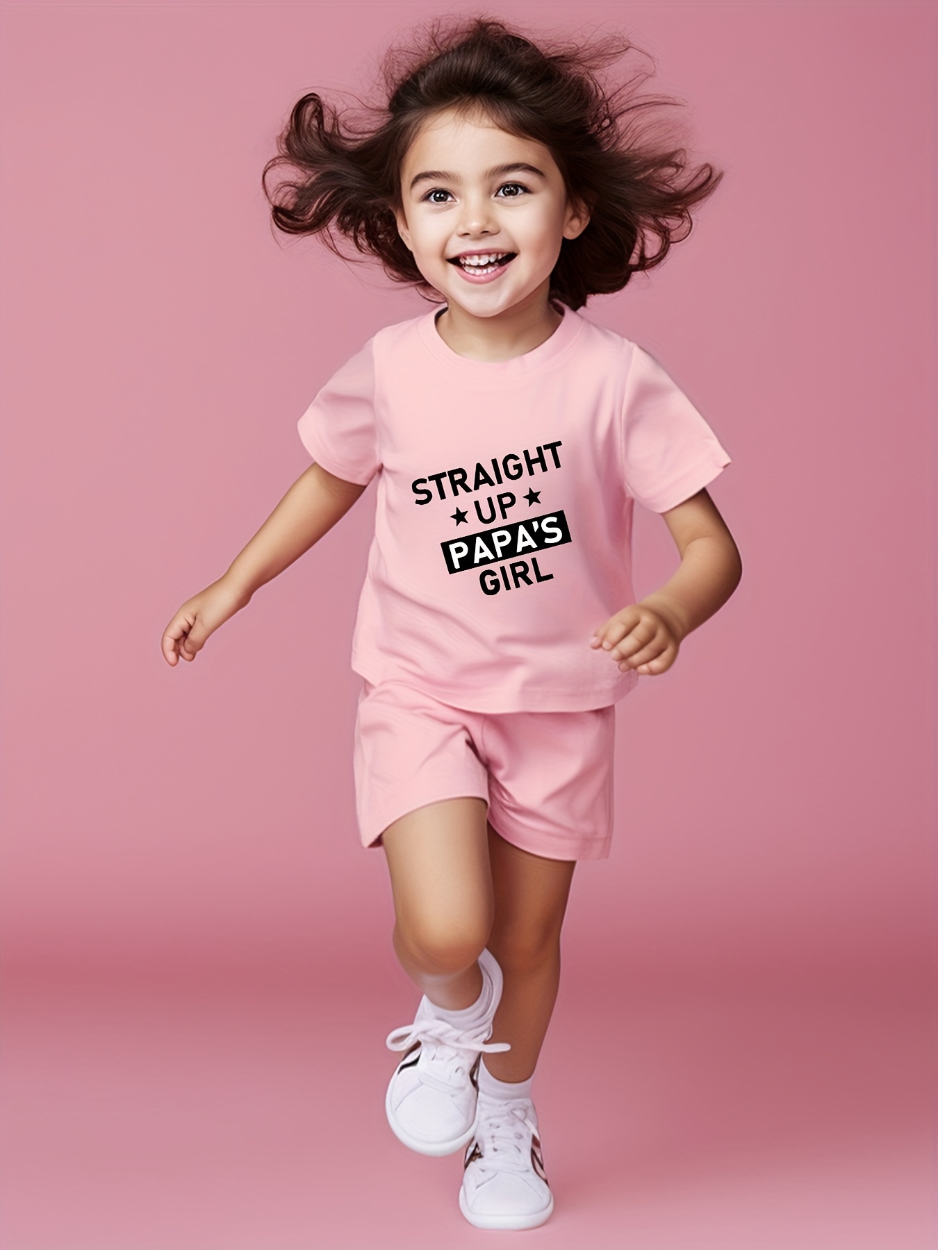 Straight Papa's Girl Print Baby Girls' 95% Cotton Comfy - Temu Ireland