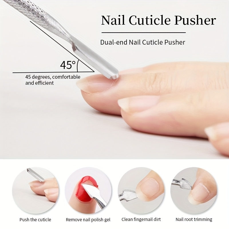Cuticle Nipper and Pusher Kit, 2pcs Set