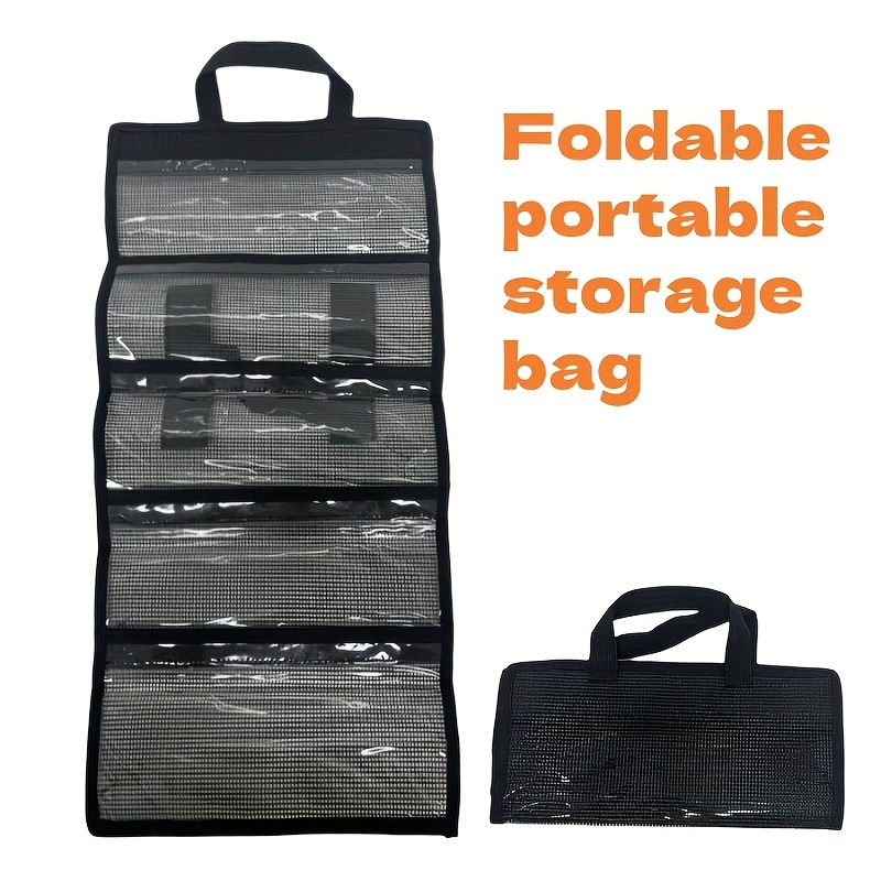 

1pc Portable Organizer Bag, Pvc Tackle Multiple Compartments For