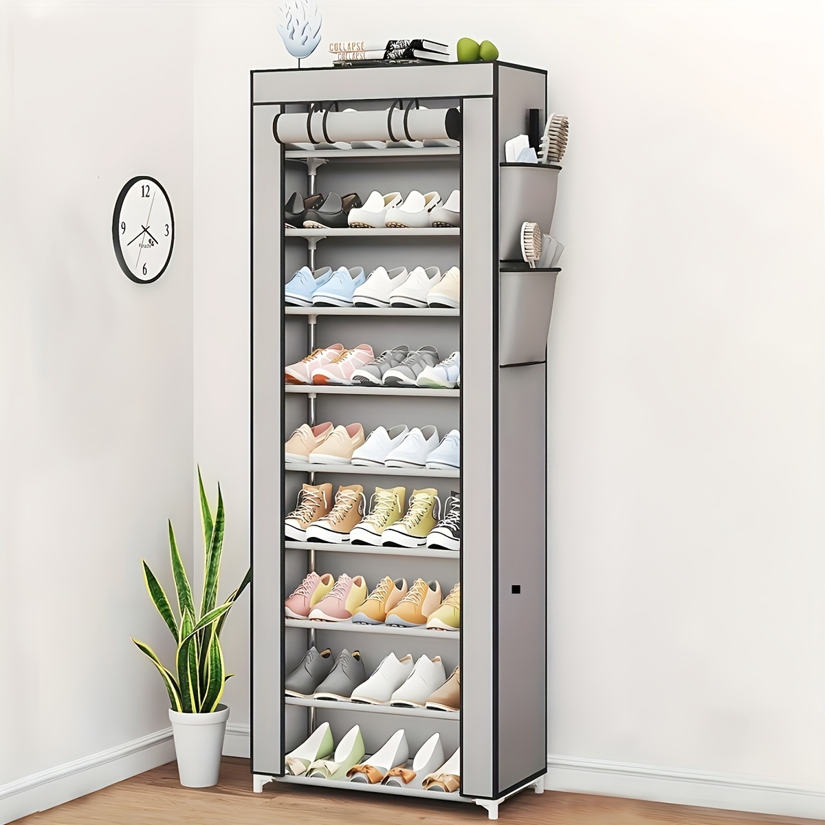 1 combination shoe rack simple cloth shoe cabinet multi - Temu
