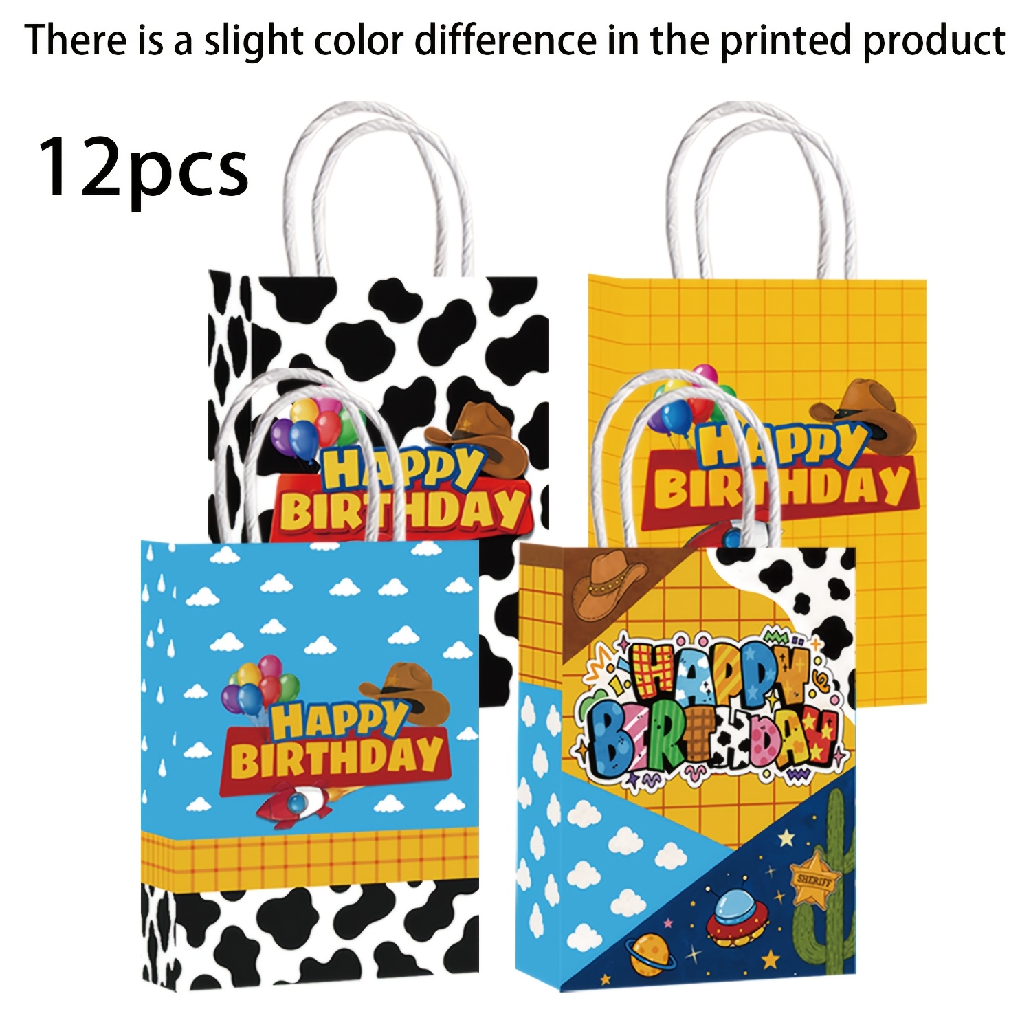 TEMU Bolsas de Papel con Diseño Multi-, Decoración para Fiestas, Ideales para Fiestas de , Fiestas Temáticas, Reuniones Familiares y Celebraciones