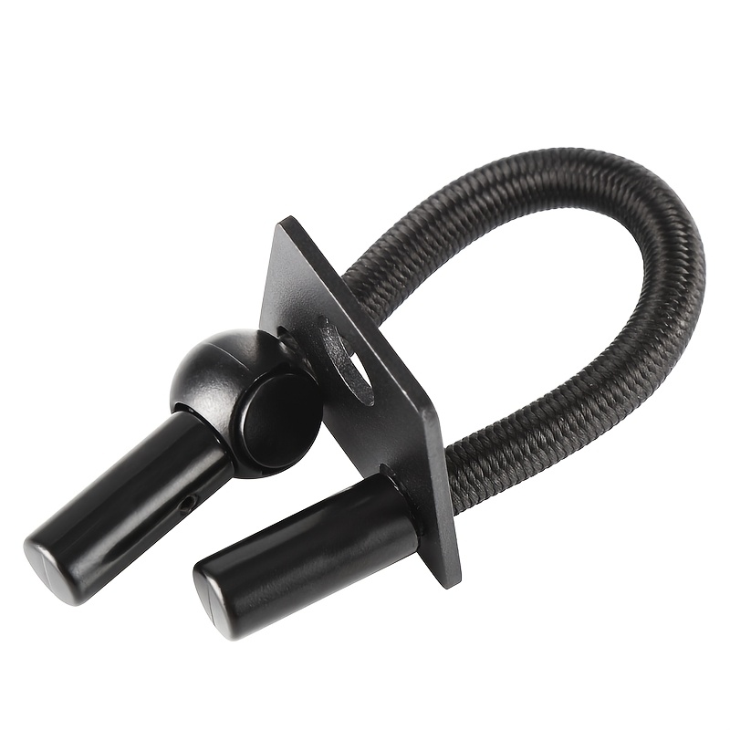 E-shop Karpfenangelzubehör, Schwarzer Karpfenangelrutenhalter, Angelrutenstabilisator, Aluminiumlegierung, Verstellbare Länge, Langlebig