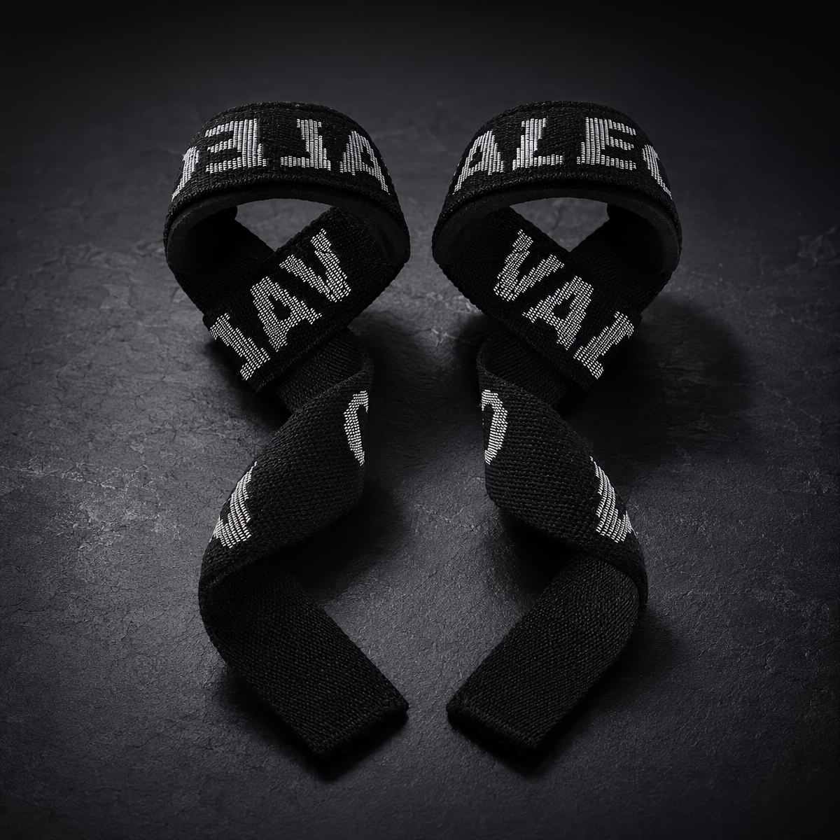 TEMU 1 Pair Weighted Training Assistance Straps, Pull-up Bar Lifting Home Fitness Men Women Wrist Assistance Straps, Polyester Knit Letter Print