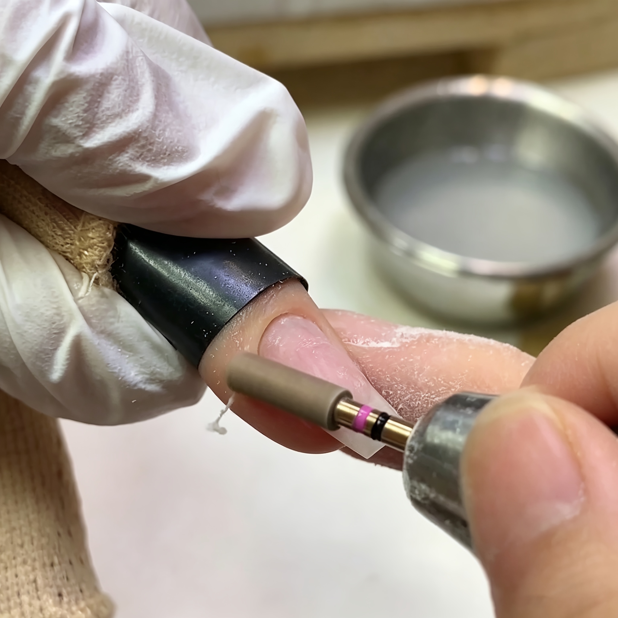 Gold-Plated Silver Diamond Nail Buffing Head