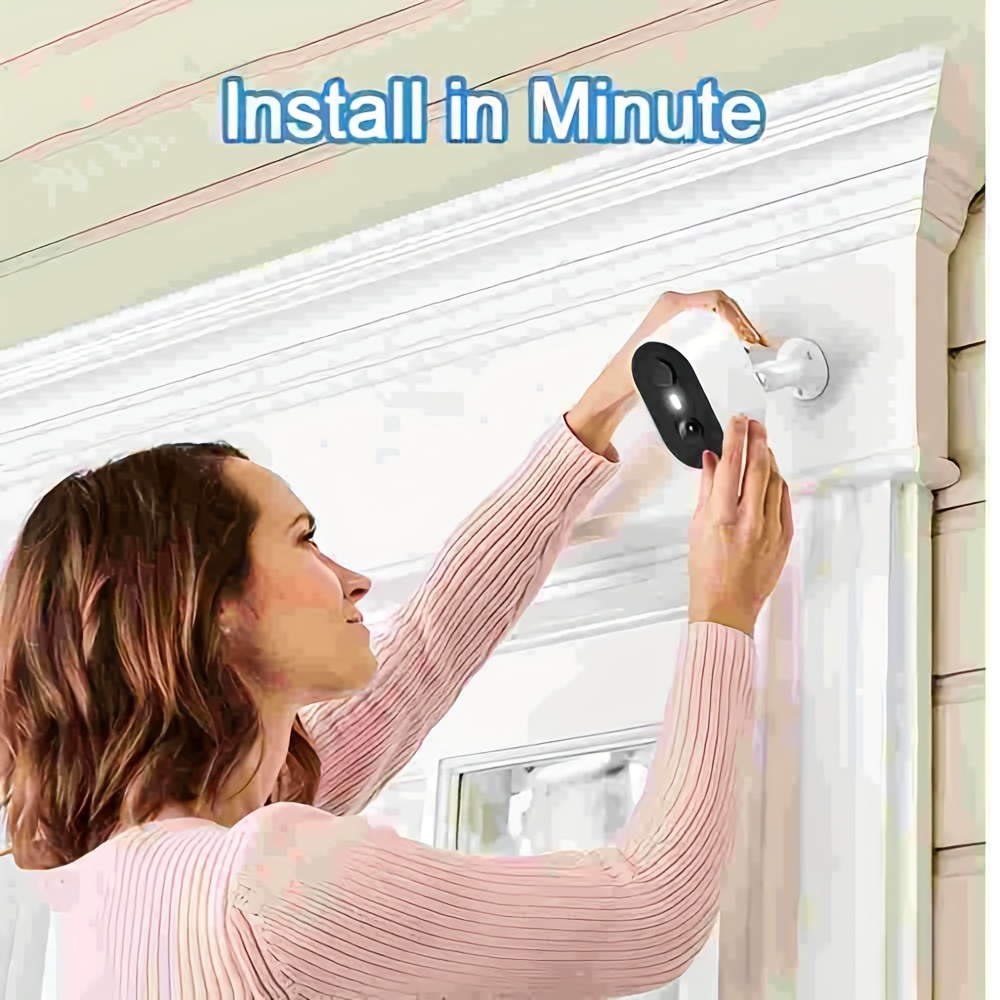 2pcs ANRAN Caméra de surveillance de sécurité extérieure sans fil à énergie solaire 3MP | Audio bidirectionnel, Détection de mouvement PIR, Alarme, 3 Vision nocturne, Stockage cloud uniquement, Non, Résolution vidéo 1296p