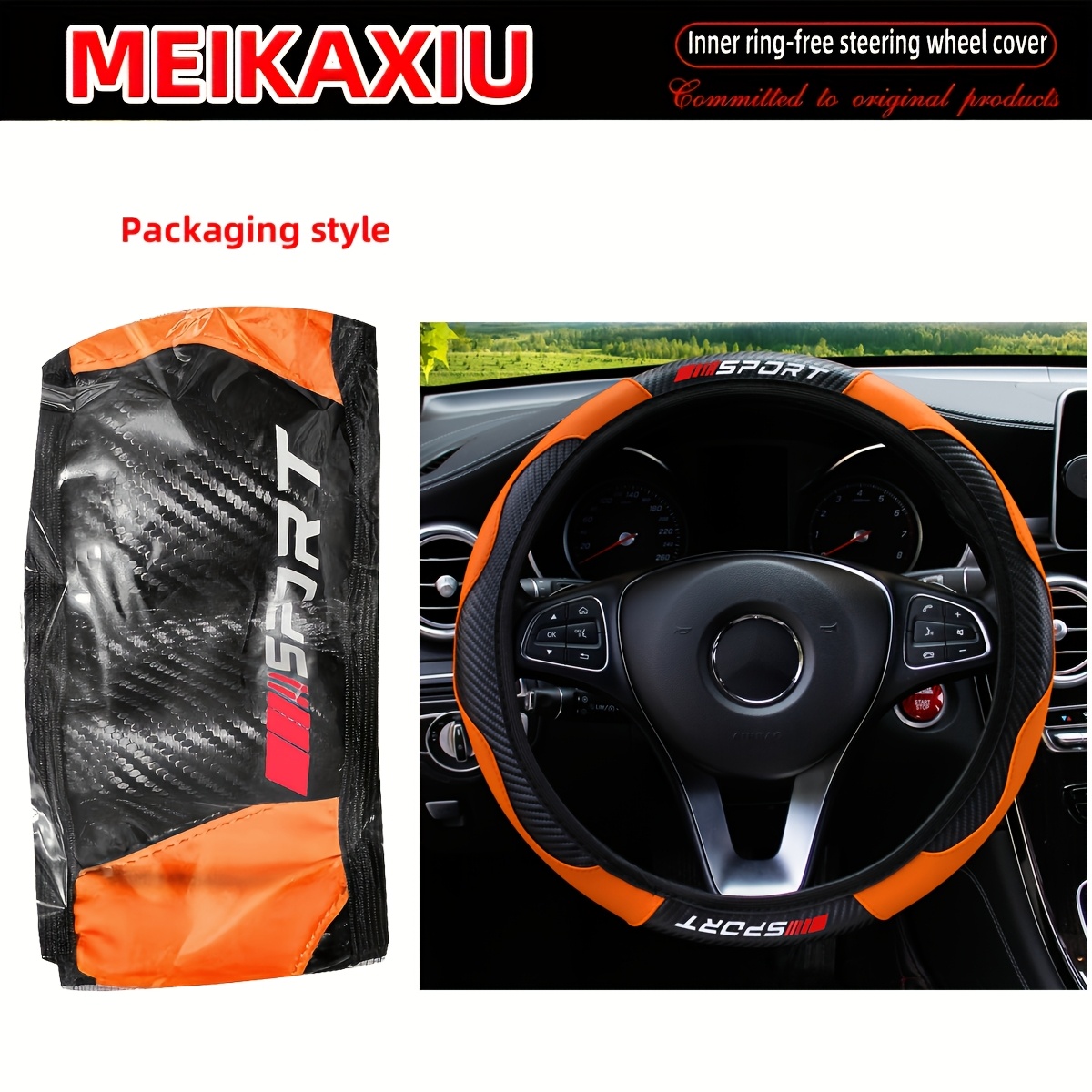 Elastic Car Steering Wheel Cover