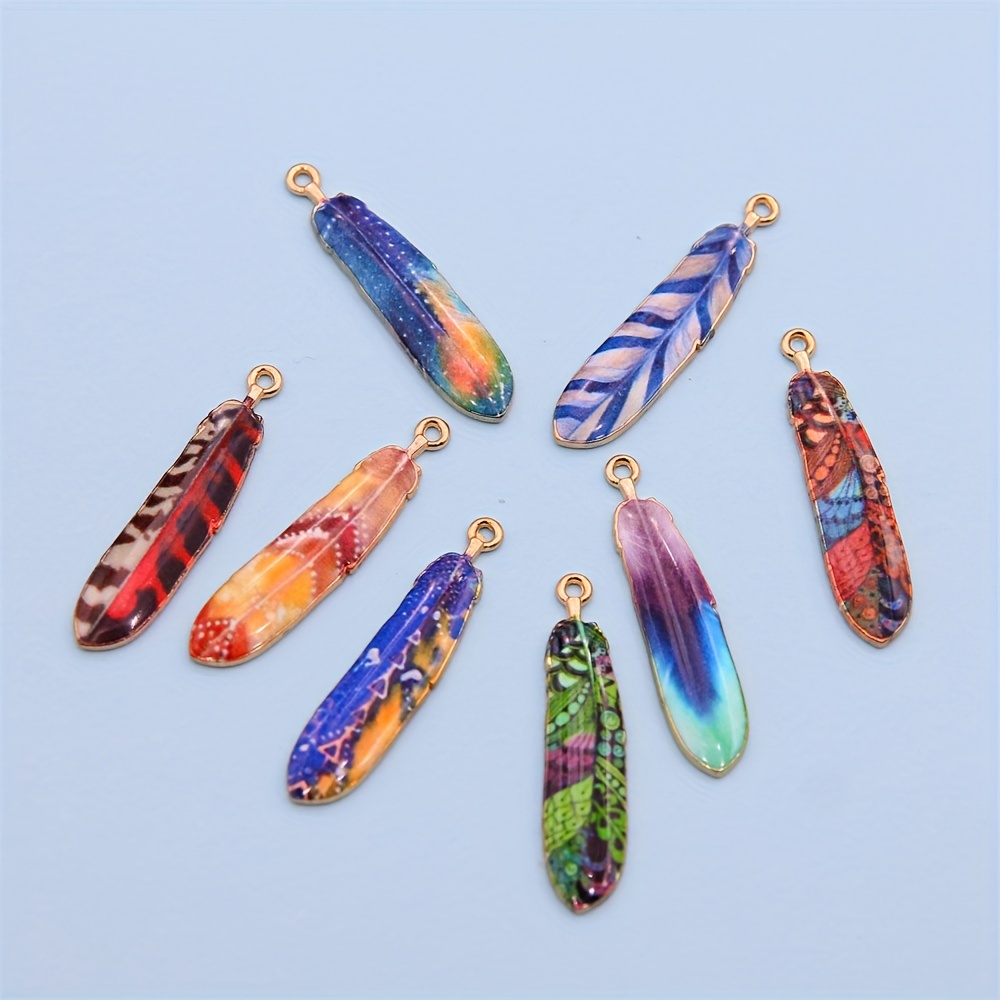 

100pcs Alloy Drop Oil Pendants Diy Necklace Accessories