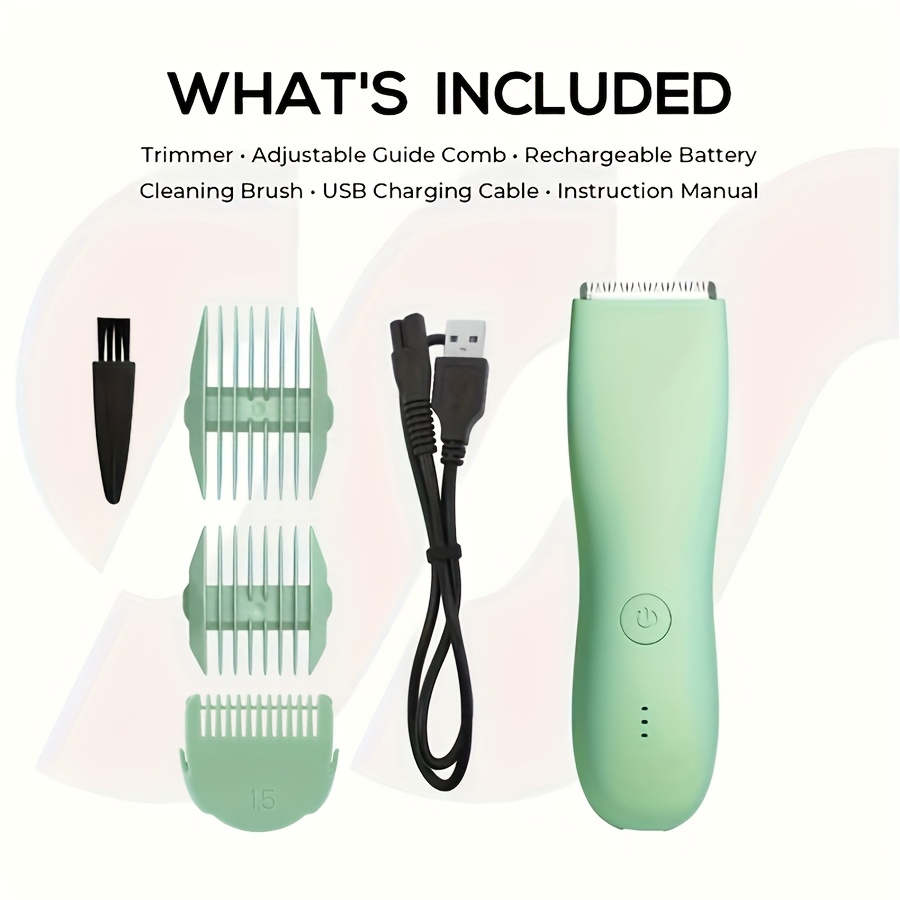 TEMU Professional Body Hair Trimmer, Men's Groin And Body Hair Trimmer, Electric Ball Shaver For Beauticians, Grooming Scissors For Men, Bikini