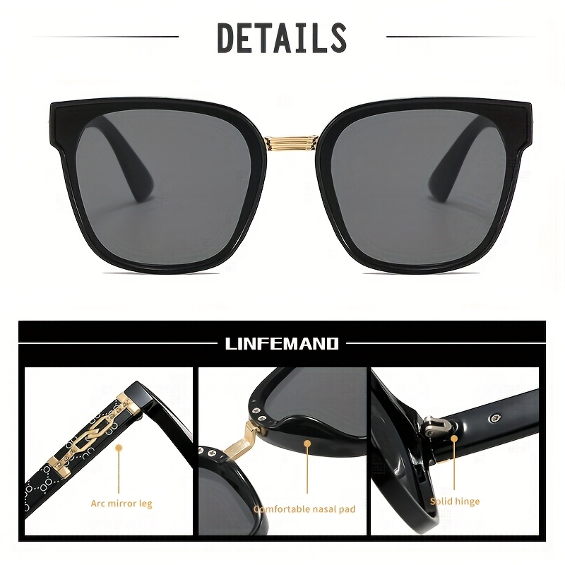 LINFEMAND Classic Cat-Eye Fashion Multi-Color Lens Stylish Decorative Glasses for Men and Women, Perfect for Daily Wear or Holiday Gifts,christmas gift ideas