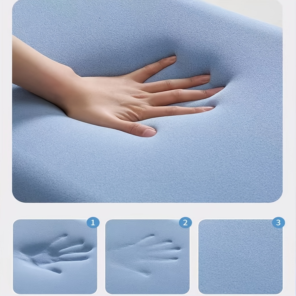 1pc Thickened, Cooling Pillow, Slow-rebound Cervical Spine Care Pillow, Size: 60*40*10cm, Comfortable and Breathable for Extended Sleep at Home, Suitable for All Seasons, and Ideal for Student Dormitories, Bedrooms, and Many Other Places.