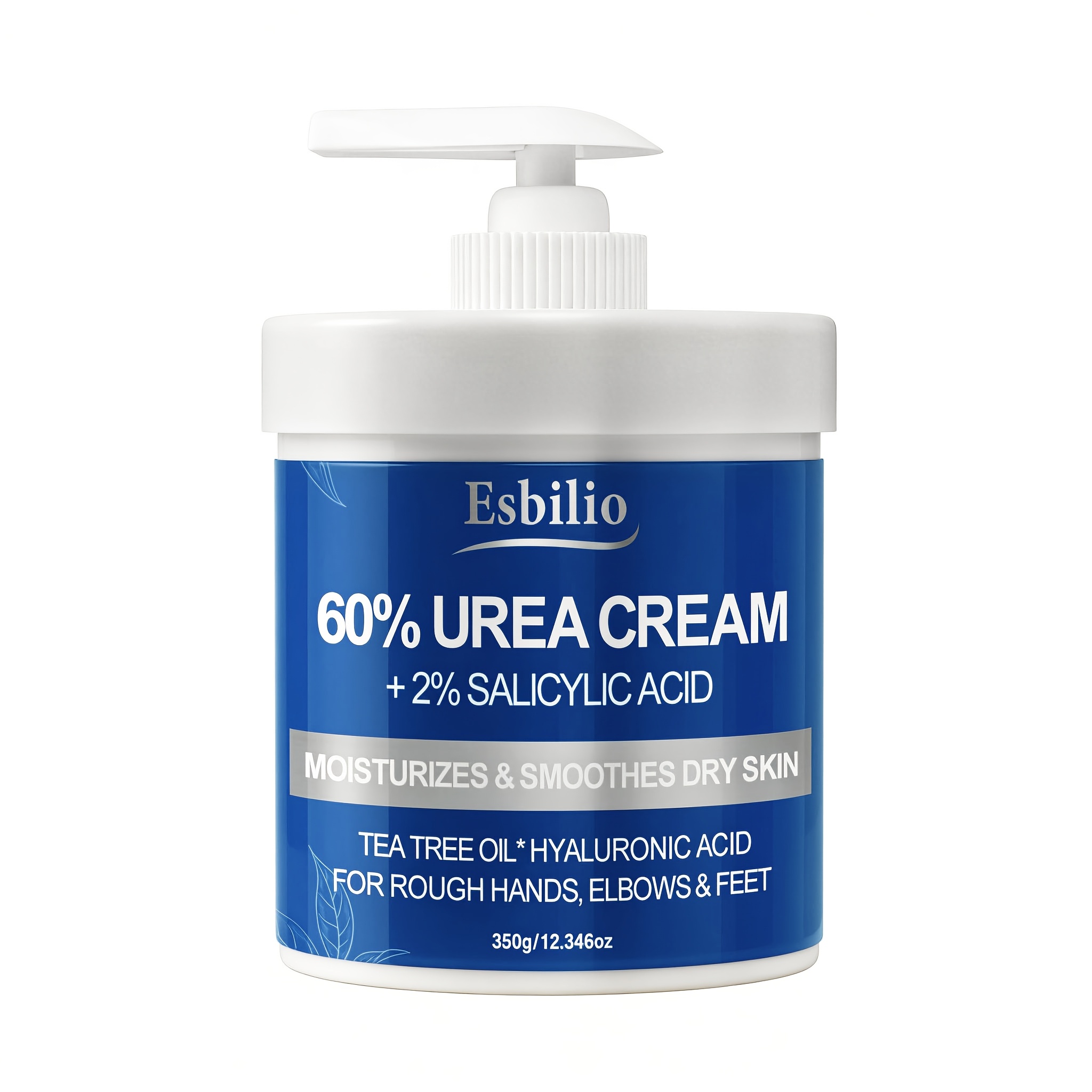 Image of Esbilio 350g 60% Urea Cream With Salicylic Acid Suitable For Dry , Non-greasy Fast-absorbing Formula For, Hydration & Nourishment For Heels, Knees, Elbows, Hands, Rough & Skin Care