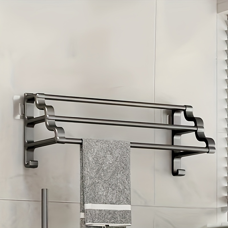 -adhesive Bathroom Towel Rack Bath Towel Hanger Placement Rack
