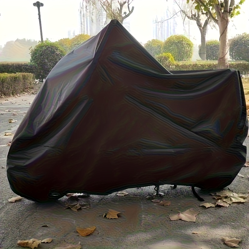 TEMU Extra-large Thick Eva Bike Cover - Waterproof, , Snowproof, And Dustproof, Suitable For Bicycles And Motorcycles, Protective Cover With Adjustable Drawstring And , Ideal For Outdoor Storage