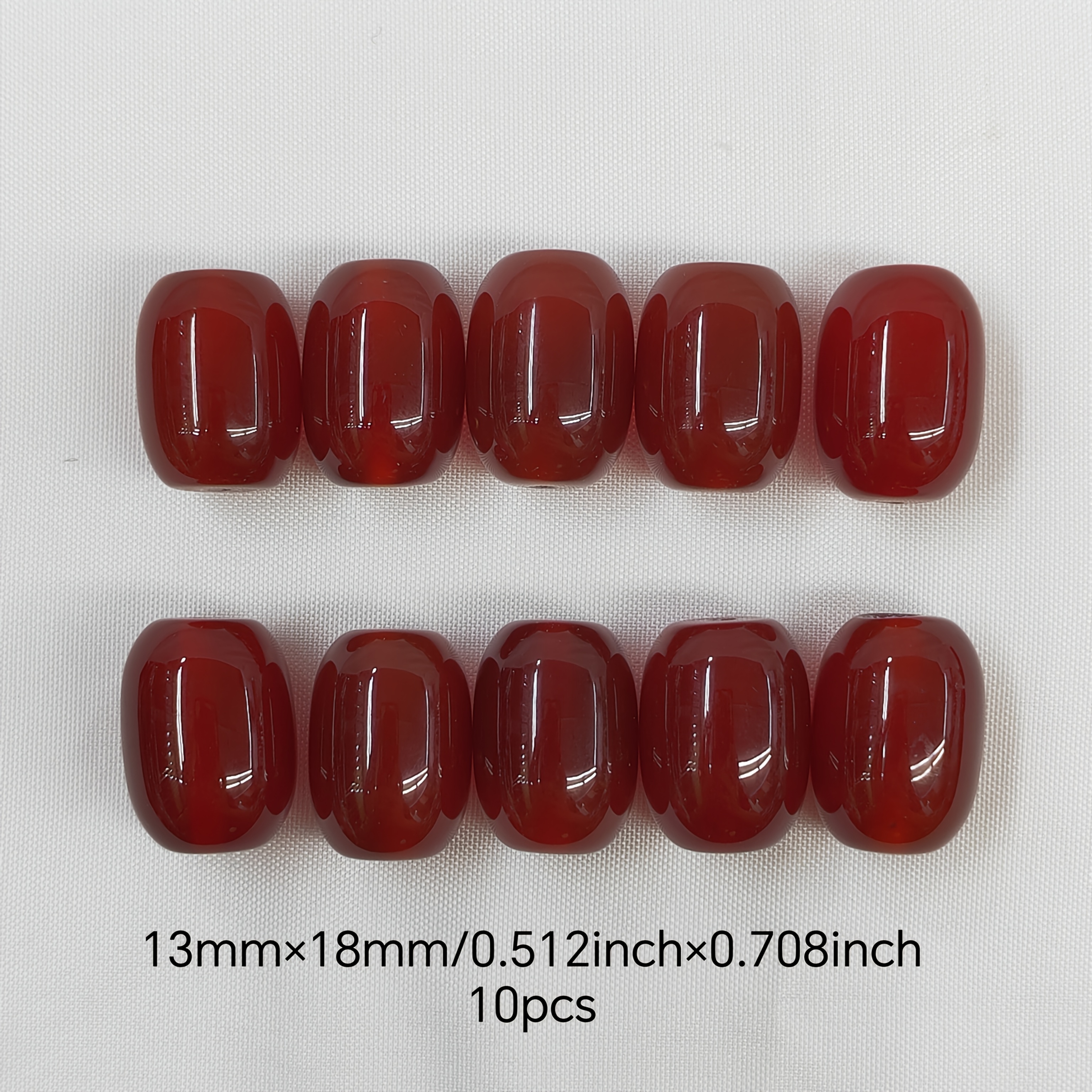 TEMU Perline di Naturale a Forma di , Miscele di Dimensioni 10mm�14mm/13mm�18mm, Set da 10 Pezzi, per Creazioni di Bijoux e Lavori con Perline