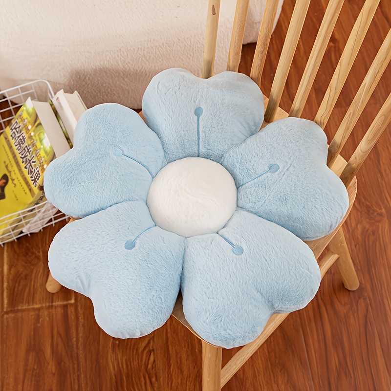 [plush Daisy Pillow] Soft Plush Inches Polyester Daisy Flower Throw Pillow - Cozy Decorative Cushion For Bed And Sofa, White/pink, Adorable , Bed Accessory