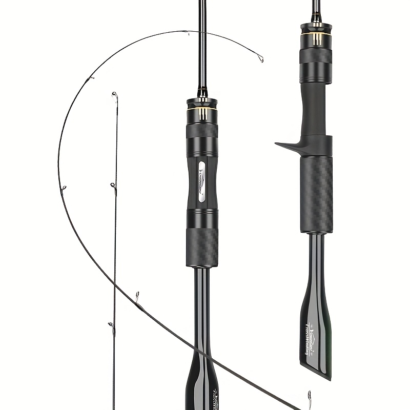 single rod   lure rod solid rod approximate     power gun handle straight handle option length 4 92 5 51 5 91 feet blac