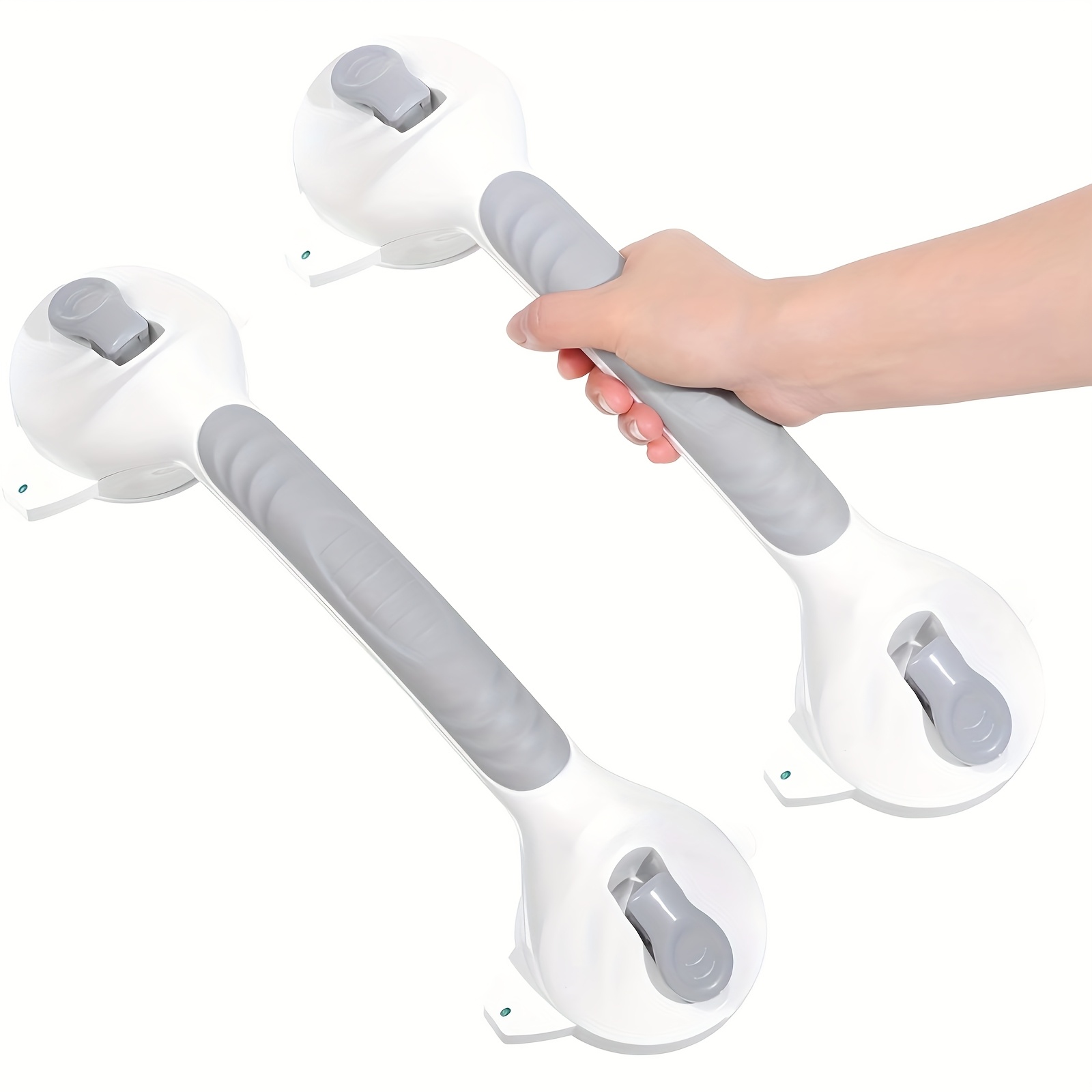 Image of No Drilling Required With 2 Handles Suction Cup, - Supports Up To 110kg - Perfect For Bathroom, Bathtub, Glass Door, Or Wall