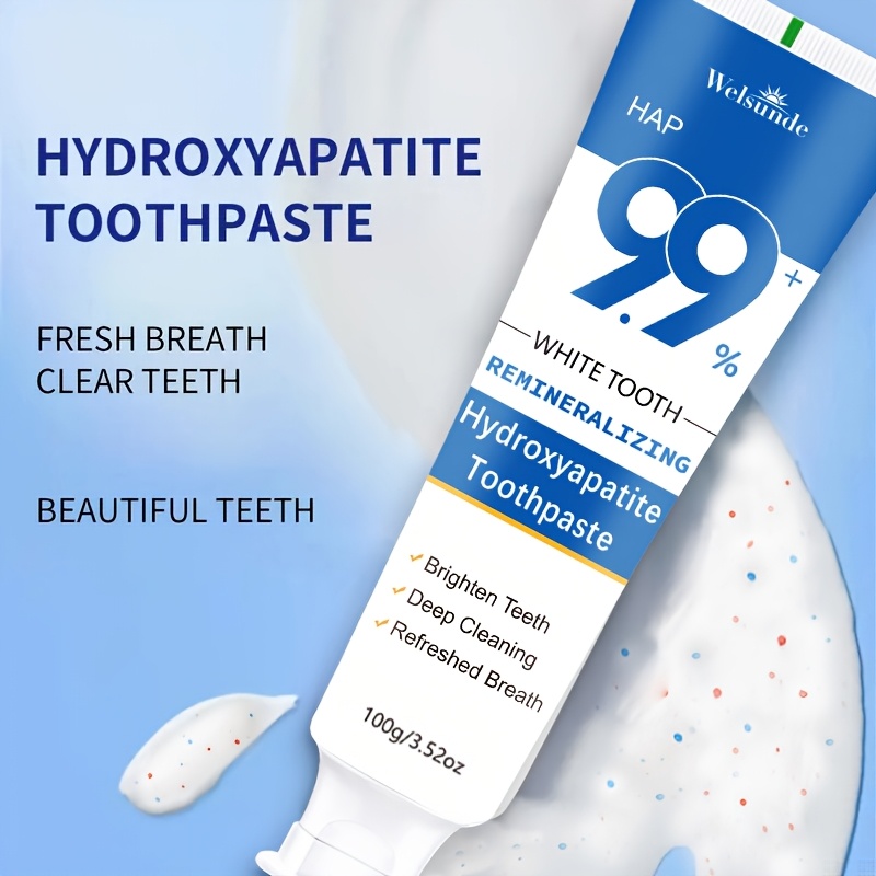 4 Packs Remineralizing Toothpaste, Effect & Deep Cleaning, Polishing & Brightening Teeth, Mint Flavor Helps Keep Breath Fresh, Plaque, Hypoallergenic for Sensitive Teeth, Oral Health & Hygiene, Travel-100g*4, for Everyone Use