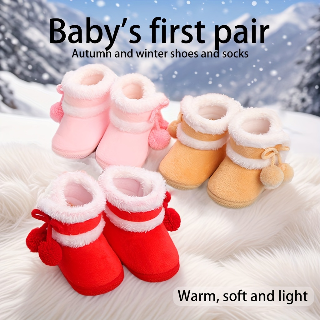 Chaussons En Peluche Pour Enfant Garçon/fille - Chauds, Antidérapants, Tailles EU 22 à 35