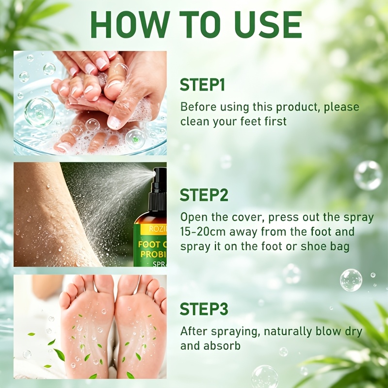 100ml   deodorant probiotic spray   and long lasting deodorant that prevents embarrassing odors from reappearing suitable for     sock and shoe odors Product details 2