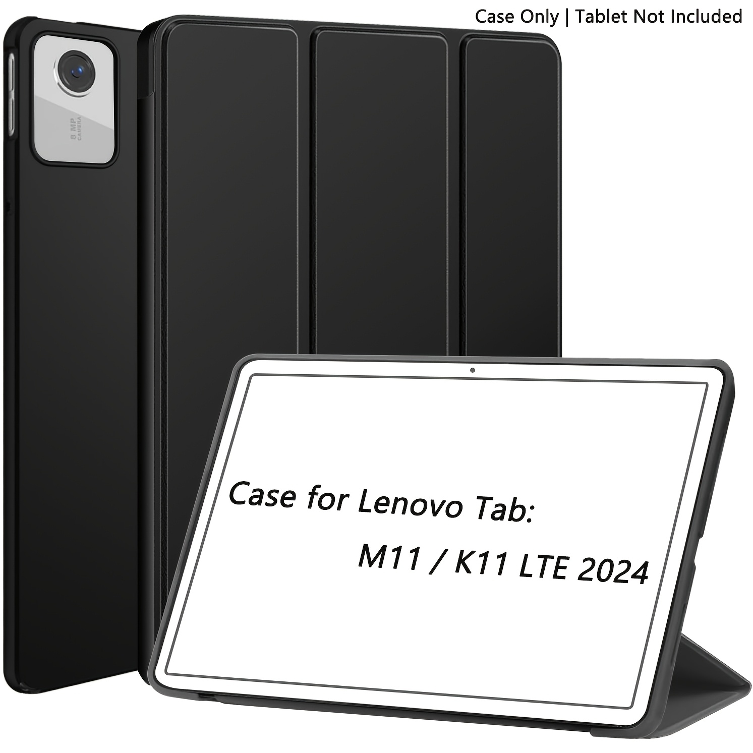 TEMU Tpu Soft Case Suitable For M11/k11 Tablet Cover, In 2024. Compatible With Tb330fu Tb330ku, Lightweight, Foldable Stand, Scratch-, /wake