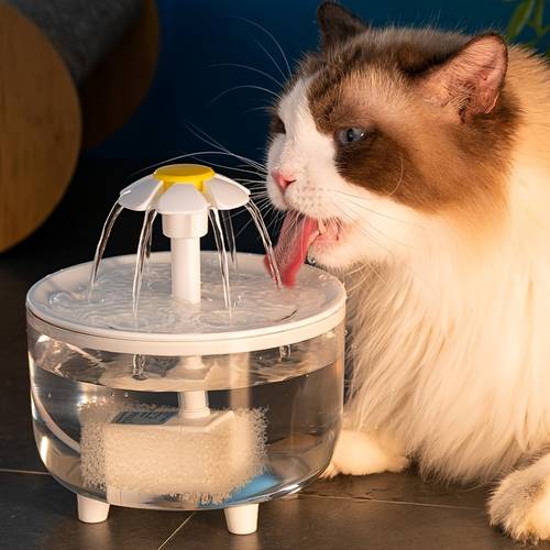 pet water dispenser automatic flower shaped water fountain for cats large pet water dispenser for dogs automatic cat water fountain with suitable for cats capacity can be used for dogs