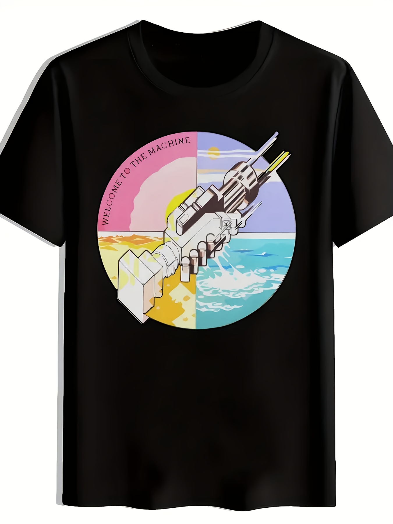 camiseta gráfica metal hombres diseño retro Temu Ecuador