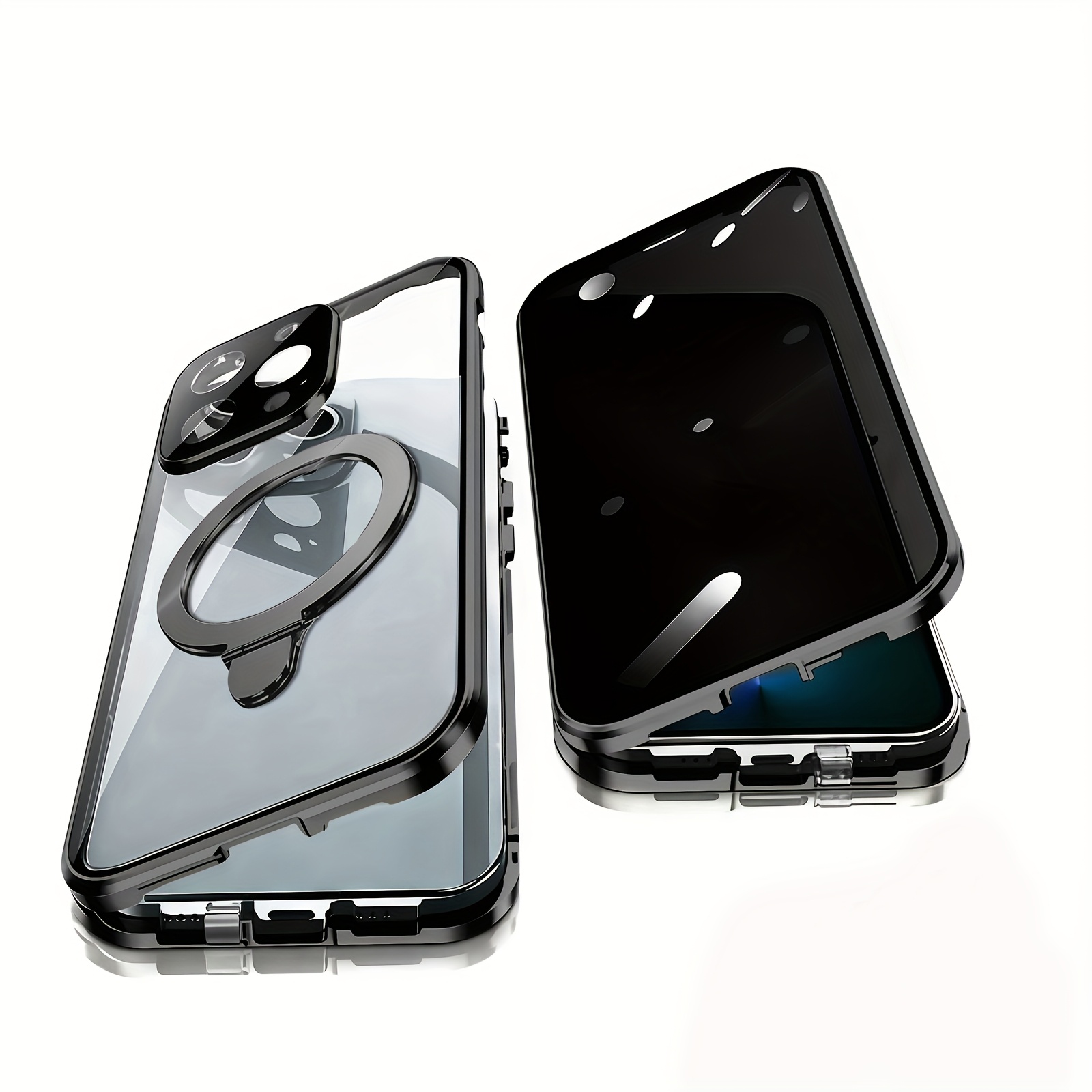 Double Sided Anti Peep Magnetic Phone Case Iphone 15 Pro Max Case