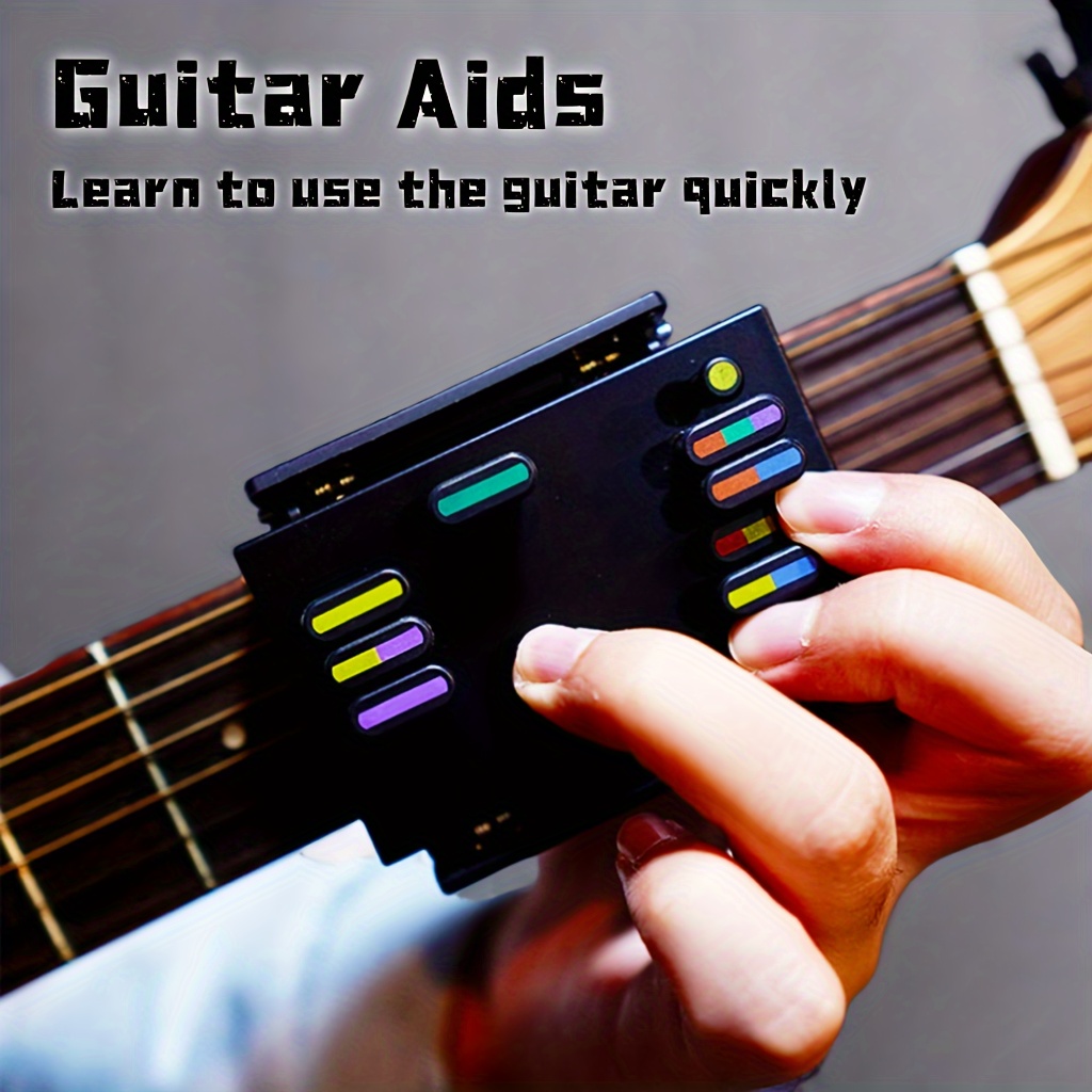 Guitar Chord Pressor - Assistant D'Accords Pour Débutants - Apprentissage Guitare Facile - ABS
