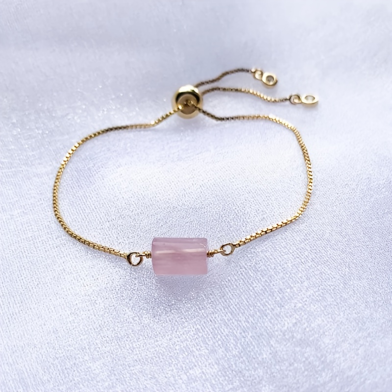 Natural Quartz Bracelet, Adjustable Design, Perfect Bridal Gift Jewelry For Your Dear