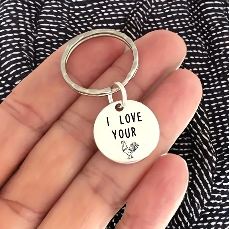 

1pc, Funny Keychain For Boyfriend, Husband, I Love You Keychain, Valentines Day Gift, Mini Stuff, Cute Aesthetic Stuff, Cool Gadgets