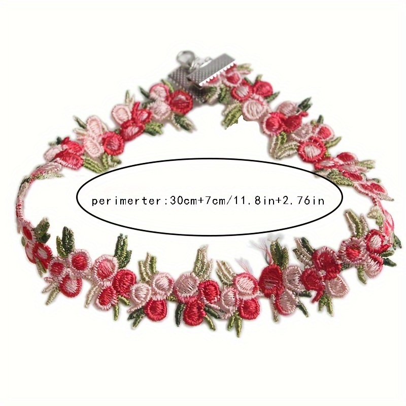 Embroidered choker clearance