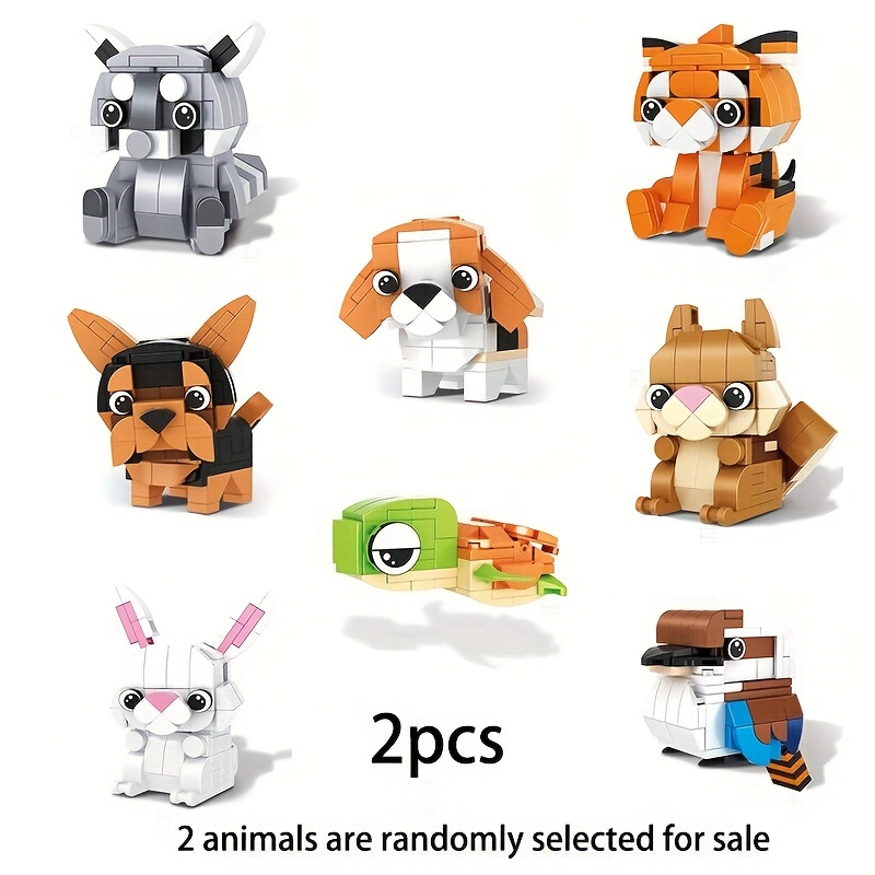 Mini Animal Building Blocks - Compatible with Multiple Scenes