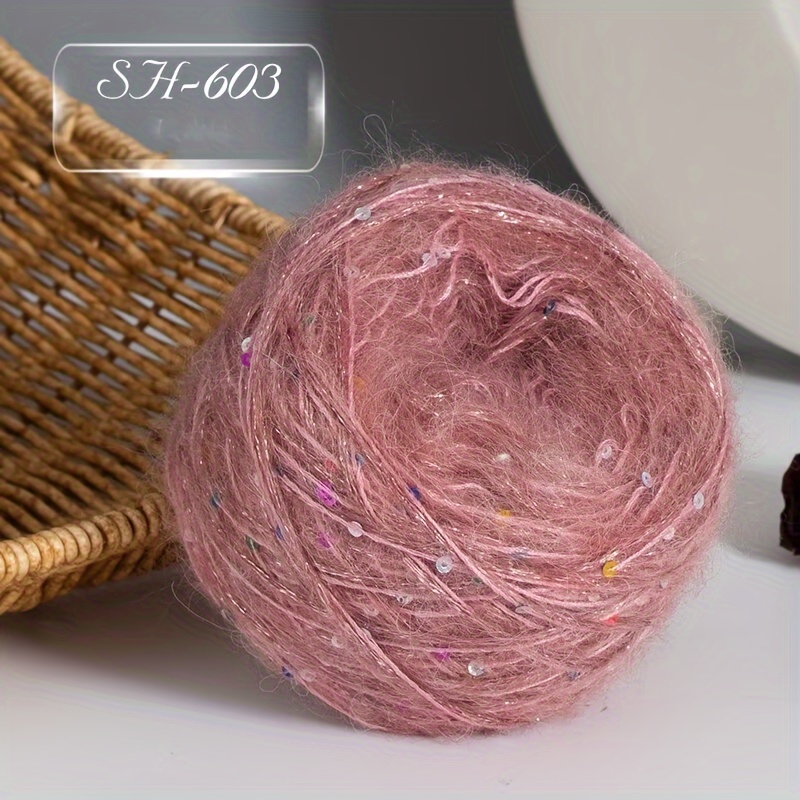 Image of Sequin, 50g Ball, Hand-knitted Diy Yarn For Coats And Scarves