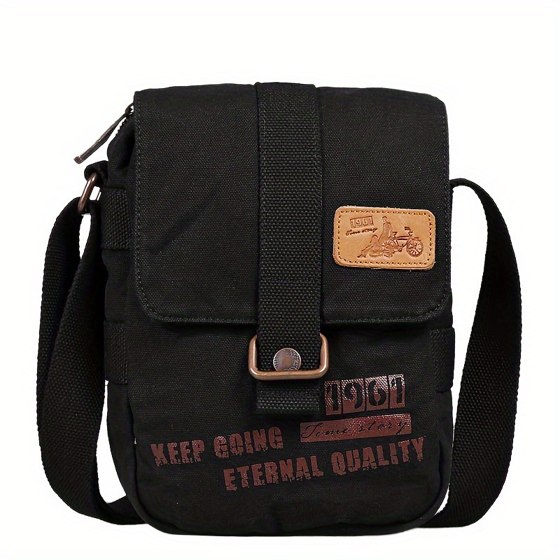 【SATIIIZ】Senan Vintage Canvas Crossbody Bag vintage canvas shoulder bag fashion lightweight sling bag - Temu