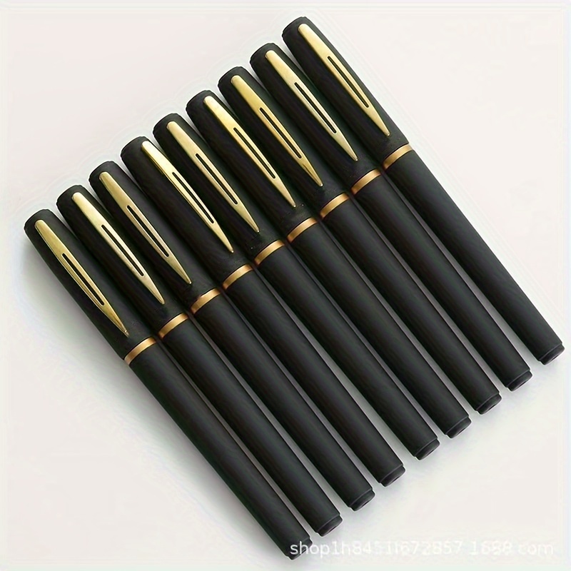 

[10pcs] Business Signature Pen Gel Pen 1.0 Thickened Large Capacity Bullet Refill Black Red