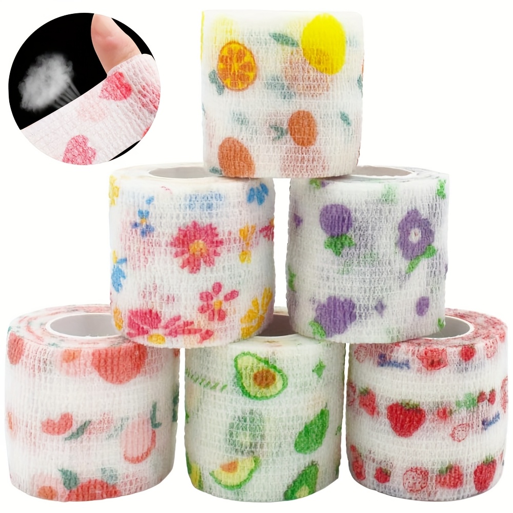 6-roll Finger , Self-adhesive Breathable Sports Tape, Non-woven