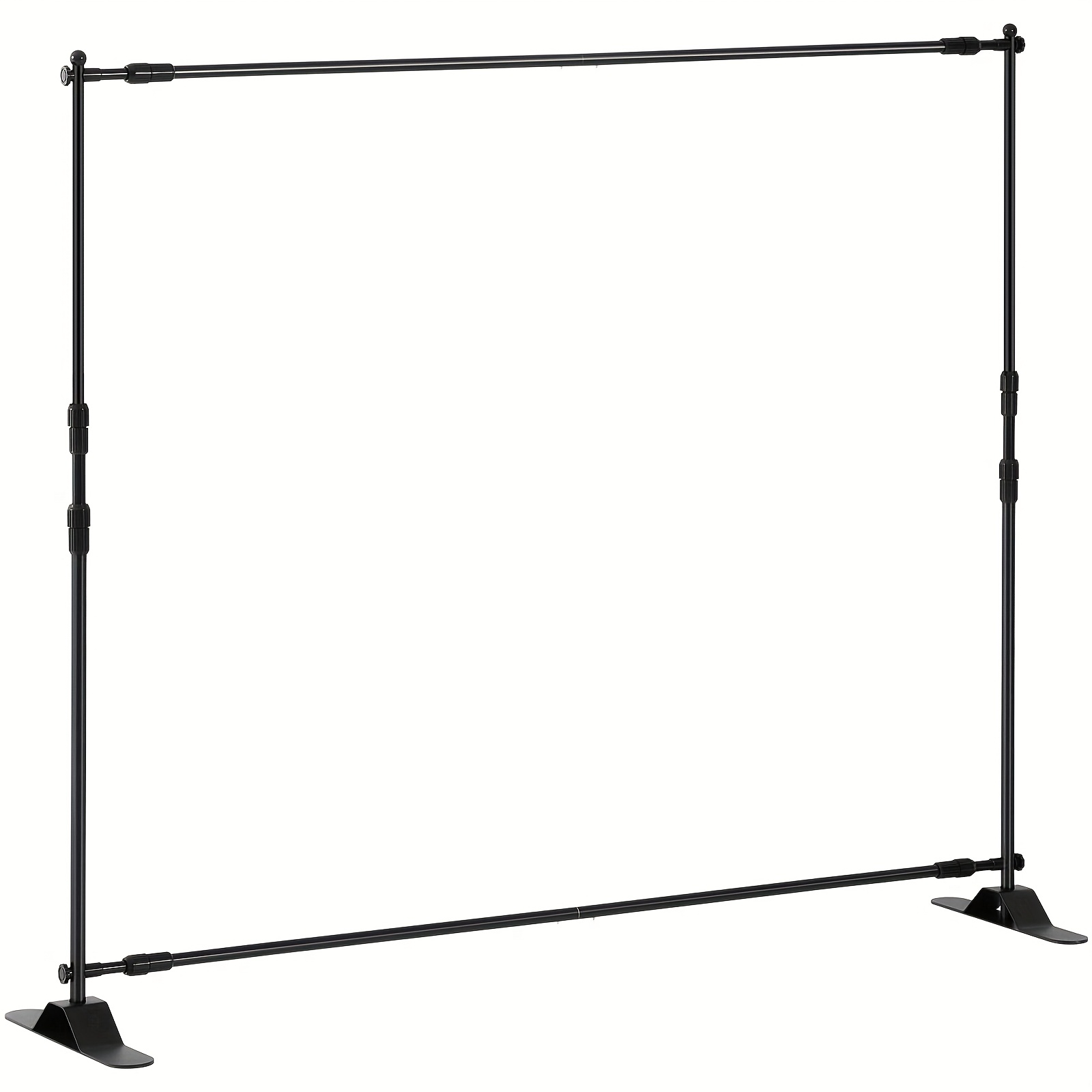 Adjustable Photo Backdrop Stand | Fits 10.8x8ft Sizes, With 2 Clamps And Carry Bag, For Events, Trade Shows, Parties, And Weddings, Durable And Portable Design, Aluminum Alloy Material