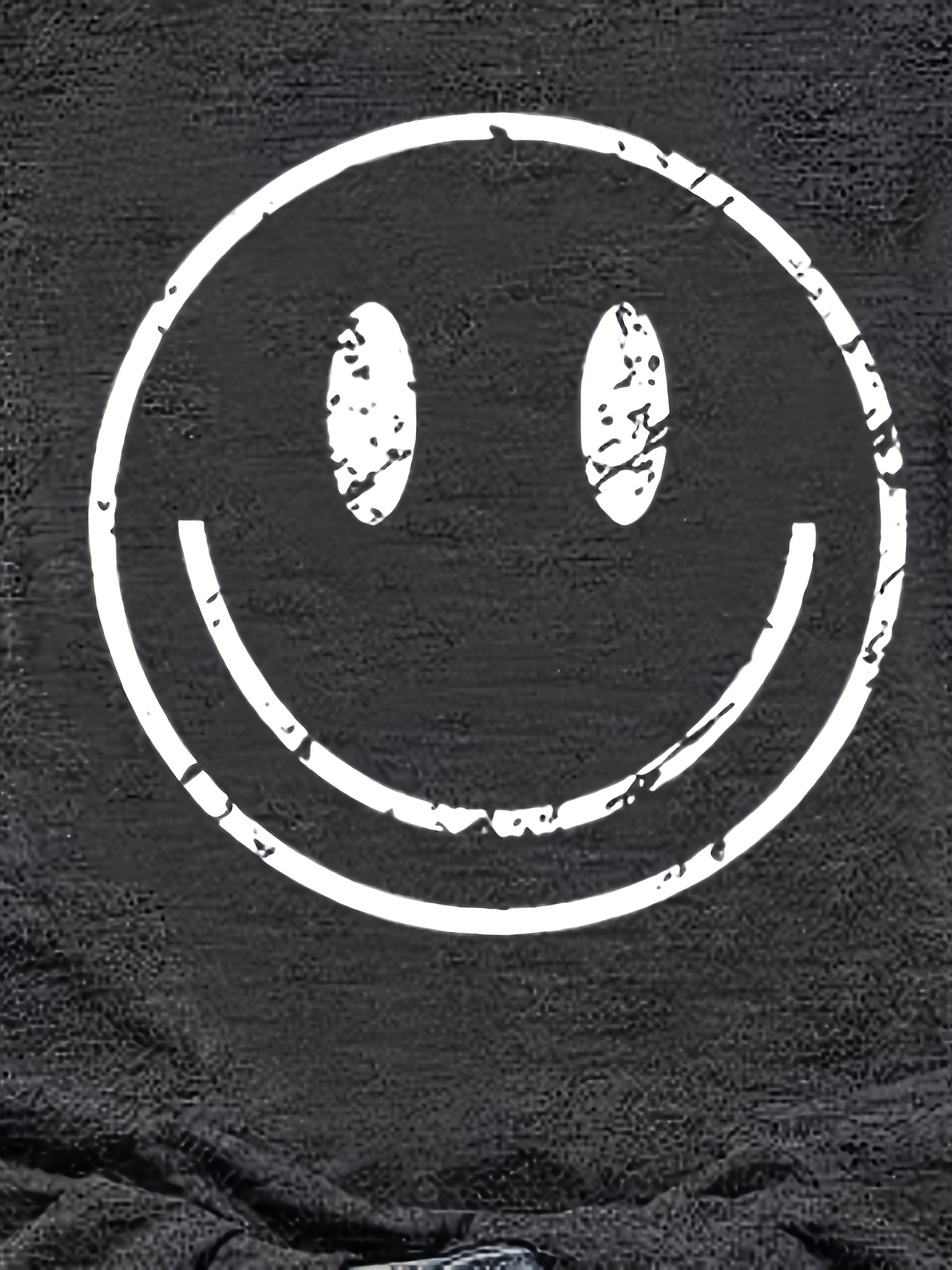 Smile Print Crew Neck Tank Top, Casual Sleeveless Tank Top For Summer, Women's Clothing