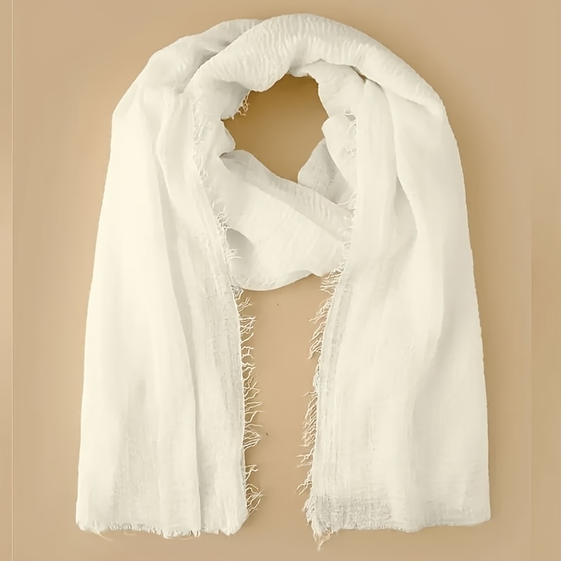 E-shop 1 Stück Minimalistischer Arabischer Schal, Weicher Strand Sonnenschutz Bubble Schal, Geeignet für Winter Herbst Täglichen Gebrauch