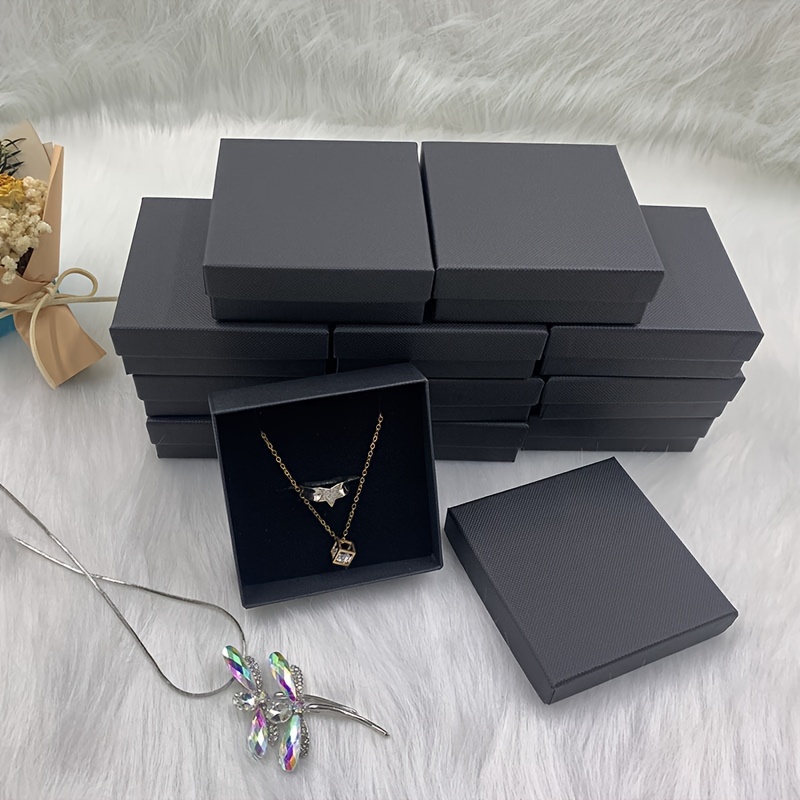12pcs pack black necklace set box pendant packaging box Temu