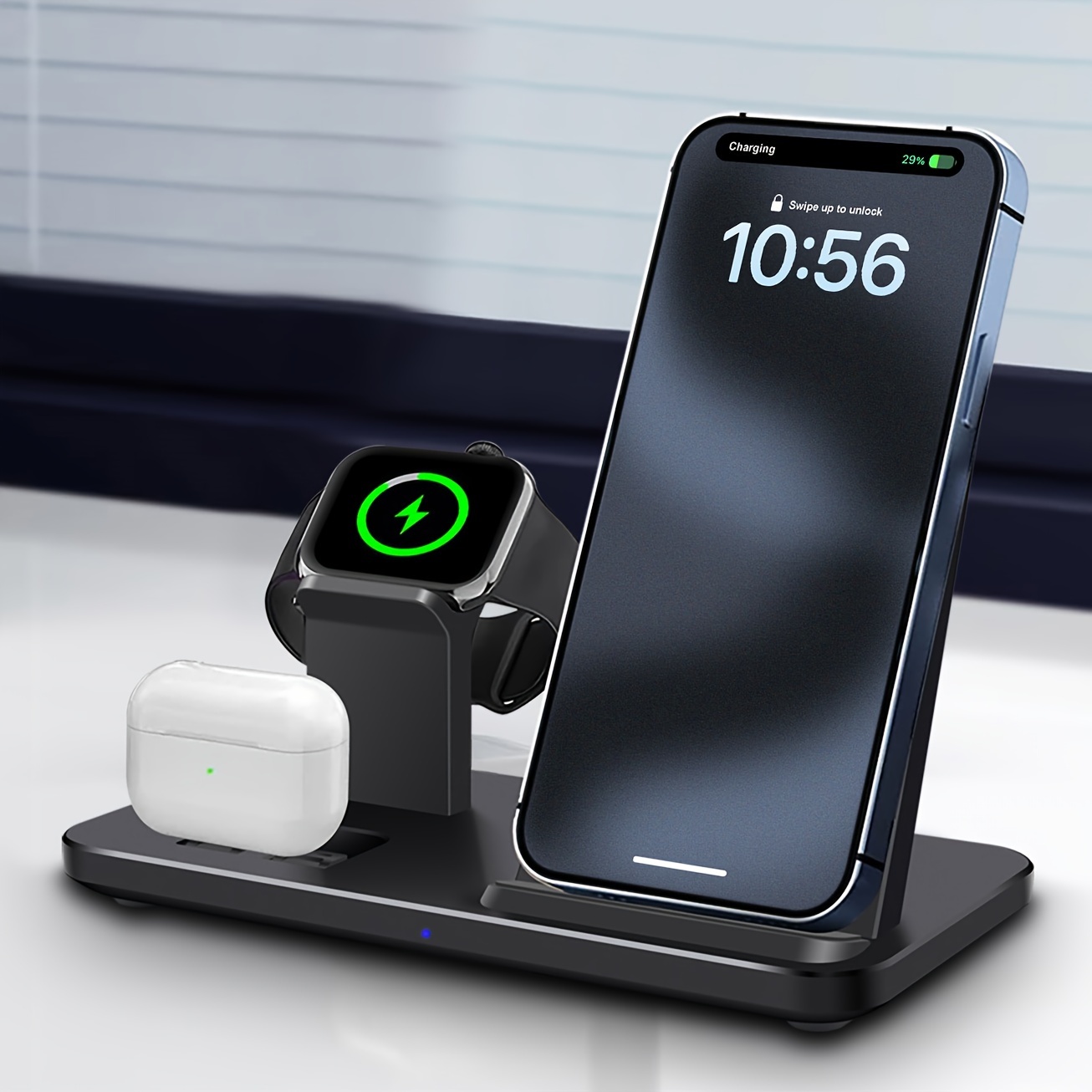 

Fast Charging Dock Station For Multiple Devices - 15w 3in 1 Wireless Charger Stand For /15/14/13/12/11/pro/max/xs/xr/x/8/plus, For Iwatch 10/9/8/7/6/5/4/3/2/se/ultra/, For Airpods 4//pro/3/2/1