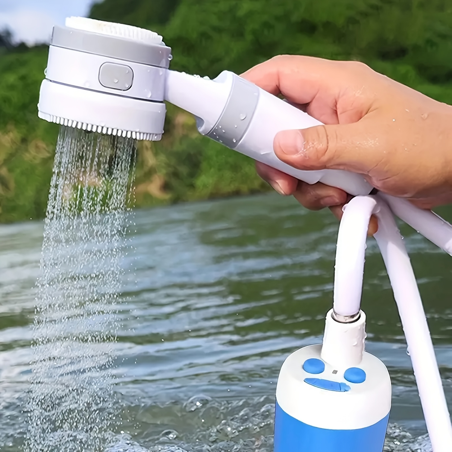 portable shower camp shower rechargeable shower camping shower pet shower portable shower for camping portable shower pump hiking and climbing bathing beach camping bathing usb charging 6000mah certification details 6