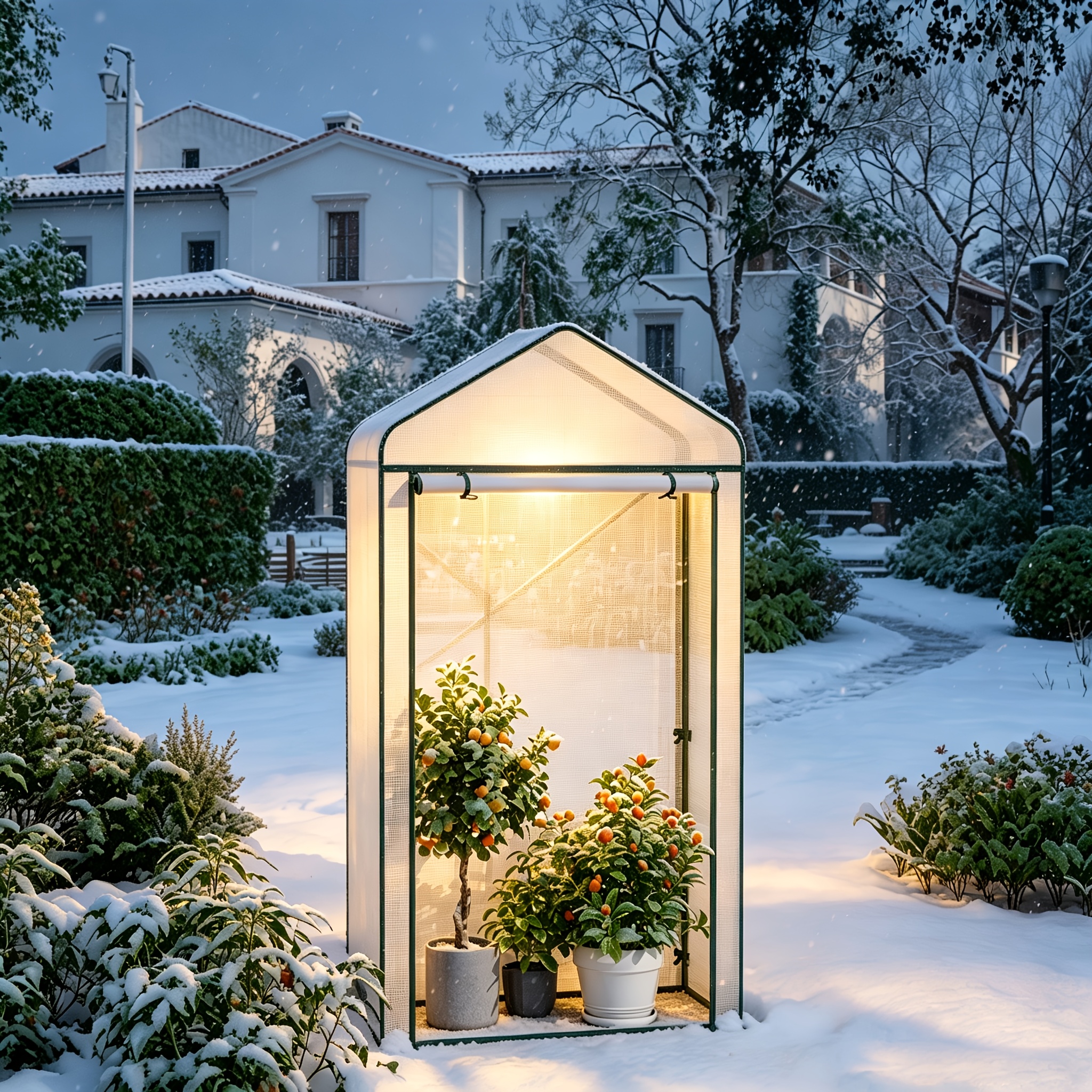 Image of 1pc Walk-in Garden Cold Frame Plant Tent, Winter Plant Shelter For Tomato & Vegetable, Stable Durable With Good Ventilation, Multifunctional Gardening Helper For Planting