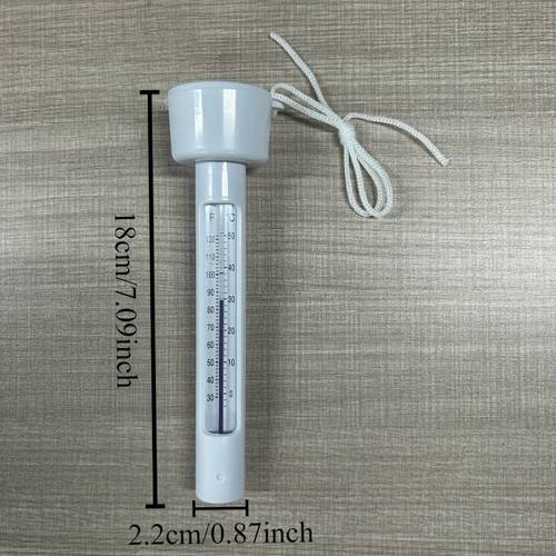 1pc floating thermometer for swimming pools durable plastic no power required for measuring water temperature in pools spas hot tubs swimming pool thermometer poolside tool