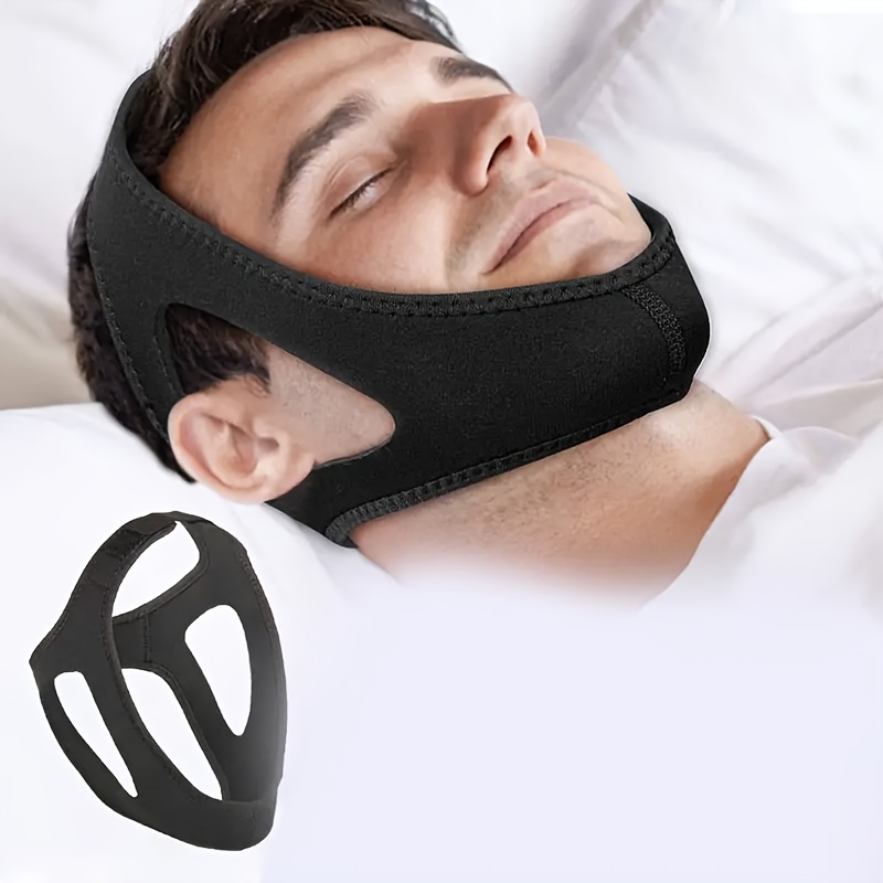 

1pc Adjustable Triangular Chin Strap Mouth Breathing Prevention Jaw Support Anti-snoring Band Facial Lifting Tool For Sleep Enhancement