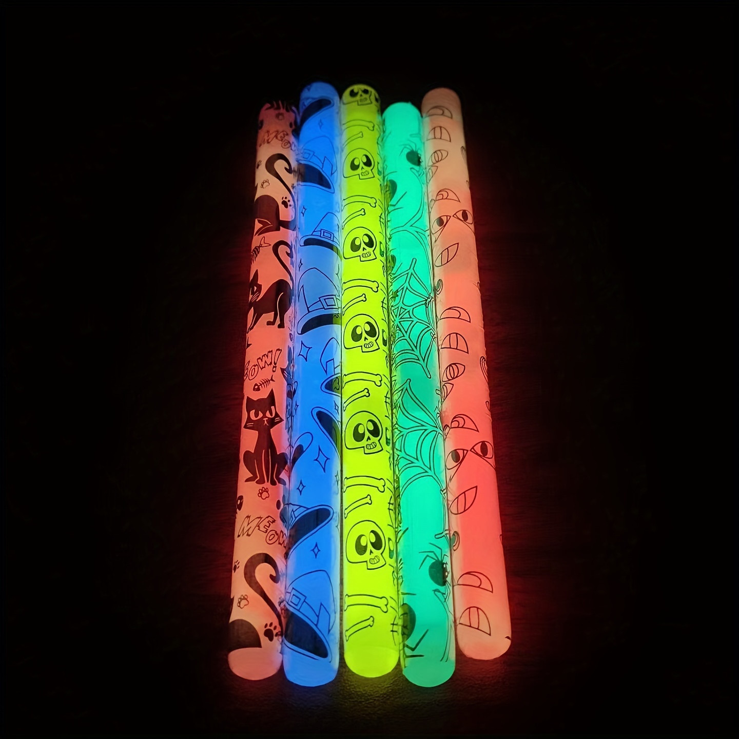 

5pcs Disposable , , Plastic, No Battery Needed - For Halloween, , Masquerades, And Banquets