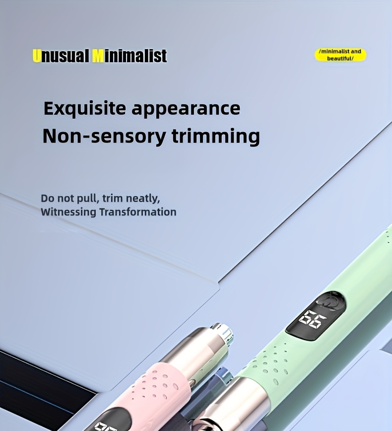 portable electric nose hair trimmer for men women usb rechargeable stainless steel blades for free   grooming   for eyebrows ear hair trimming personal care grooming tool nose hair remover sleek gadget   operation Product details 0