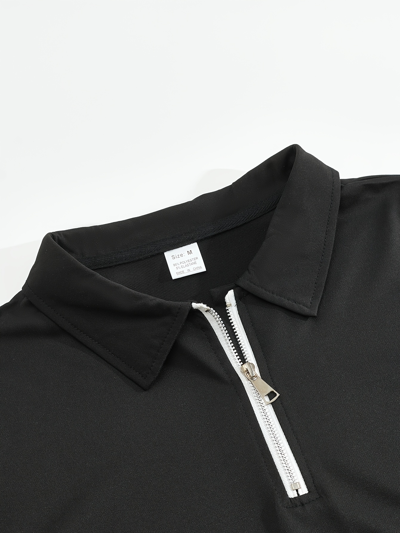 1 vnt. vyriškas 2 dalių marškinėlių su užtrauktuku ir kelnių su raišteliais komplektas, kasdienis sportiškas stilius, lengvas, kvėpuojantis, greitai džiūstantis, vasaros kasdienis drabužių komplektas atostogoms, kelionėms į darbą